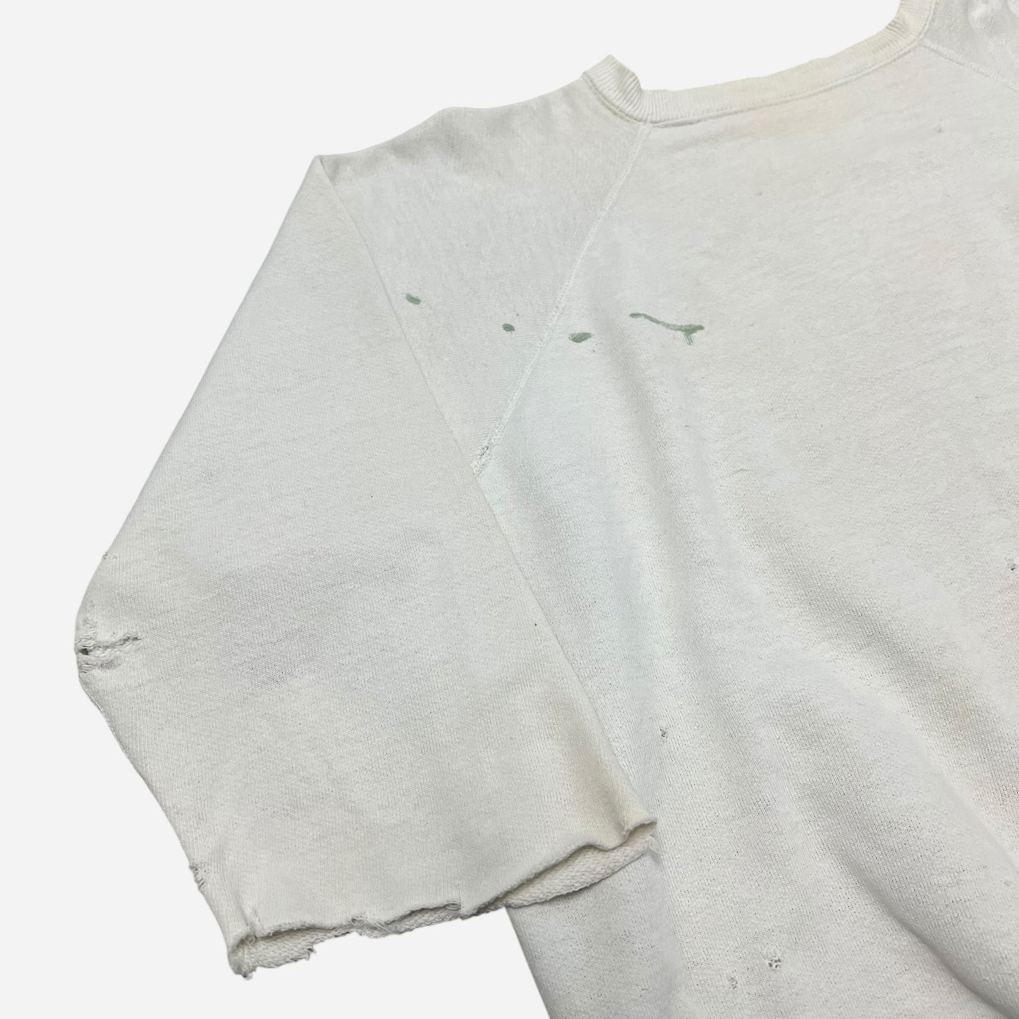 1950s White cut off sweatshirt (XL)