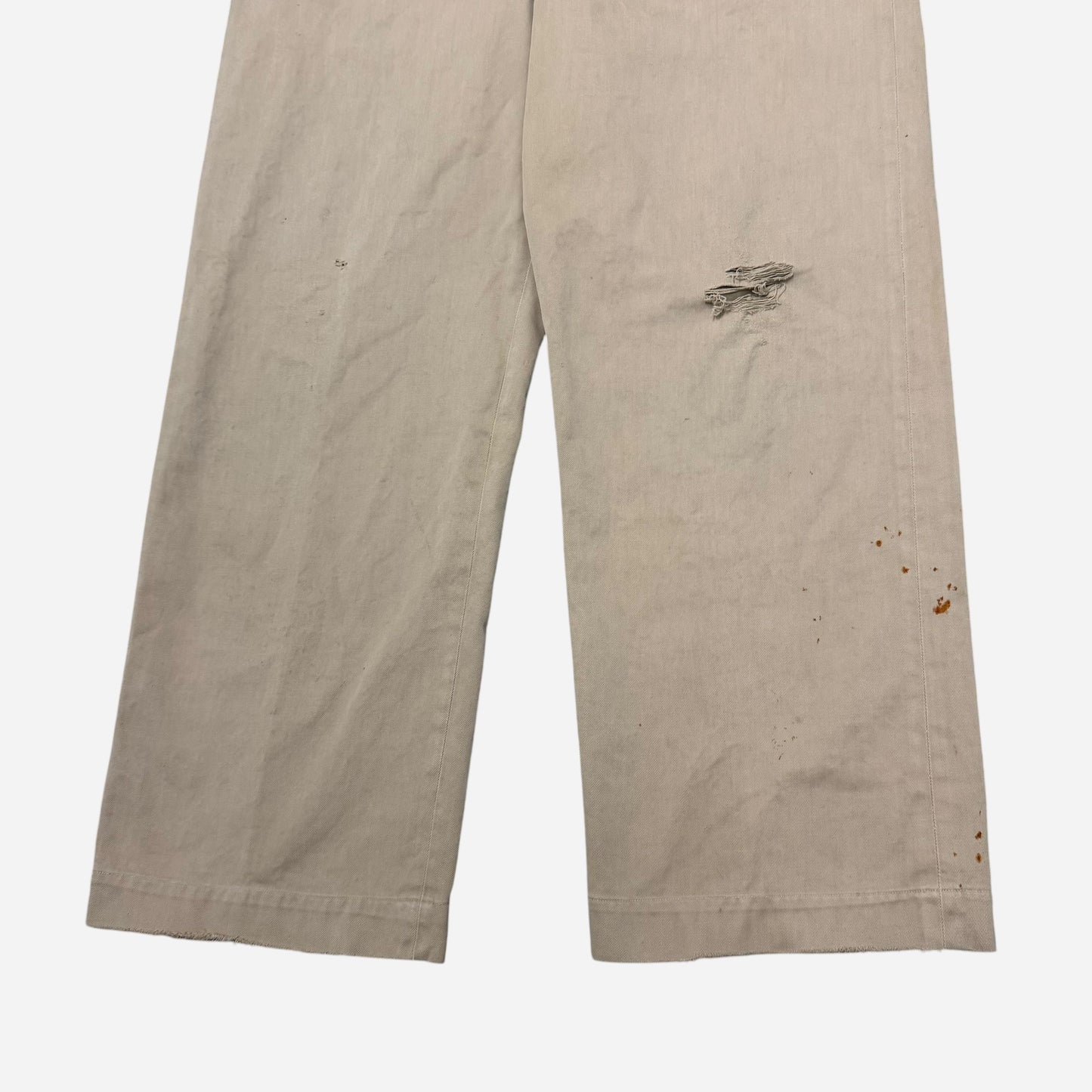 1940s WWII US Army button fly khaki chino pants (32w)