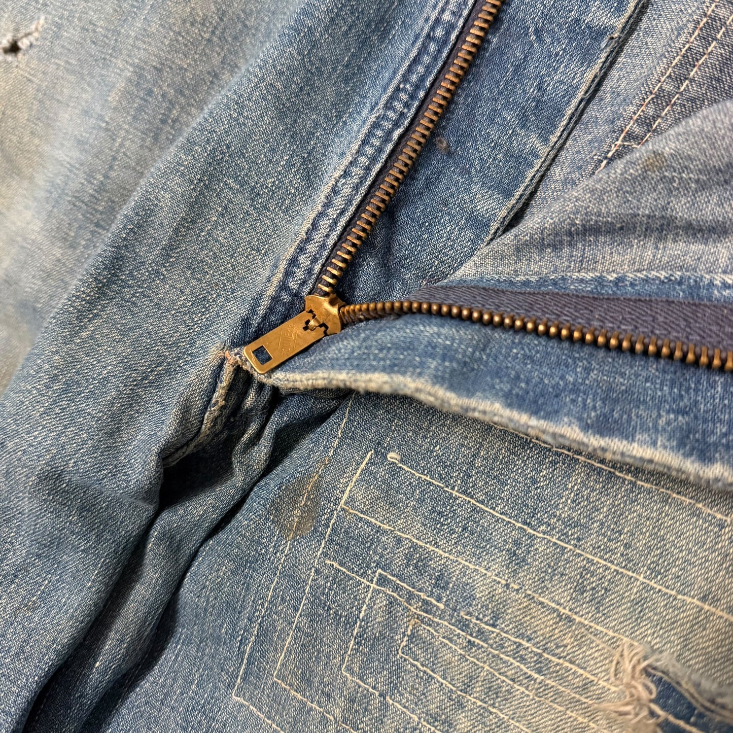 1950s Repaired carpenter jeans (33w)