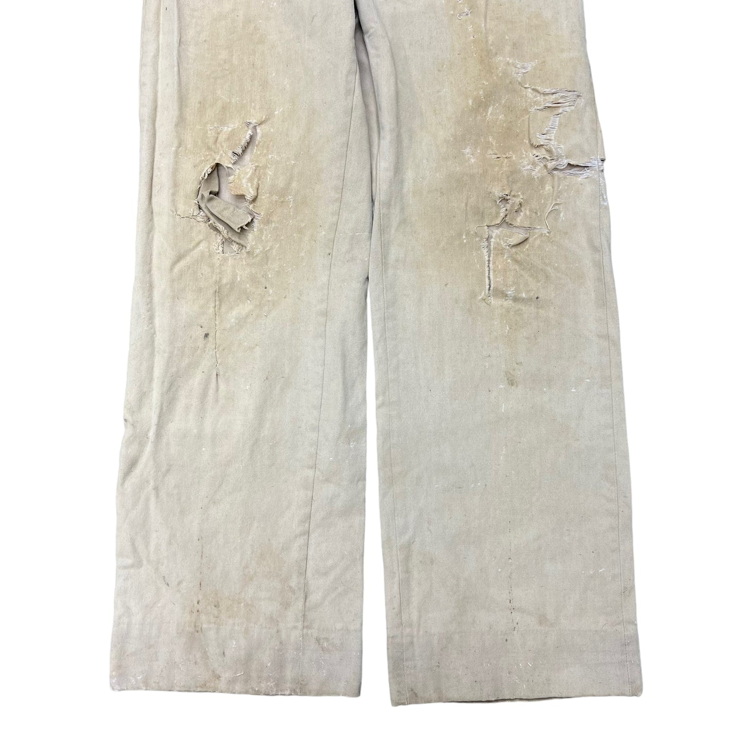 1930s Thrashed wool blend work pants (28w)