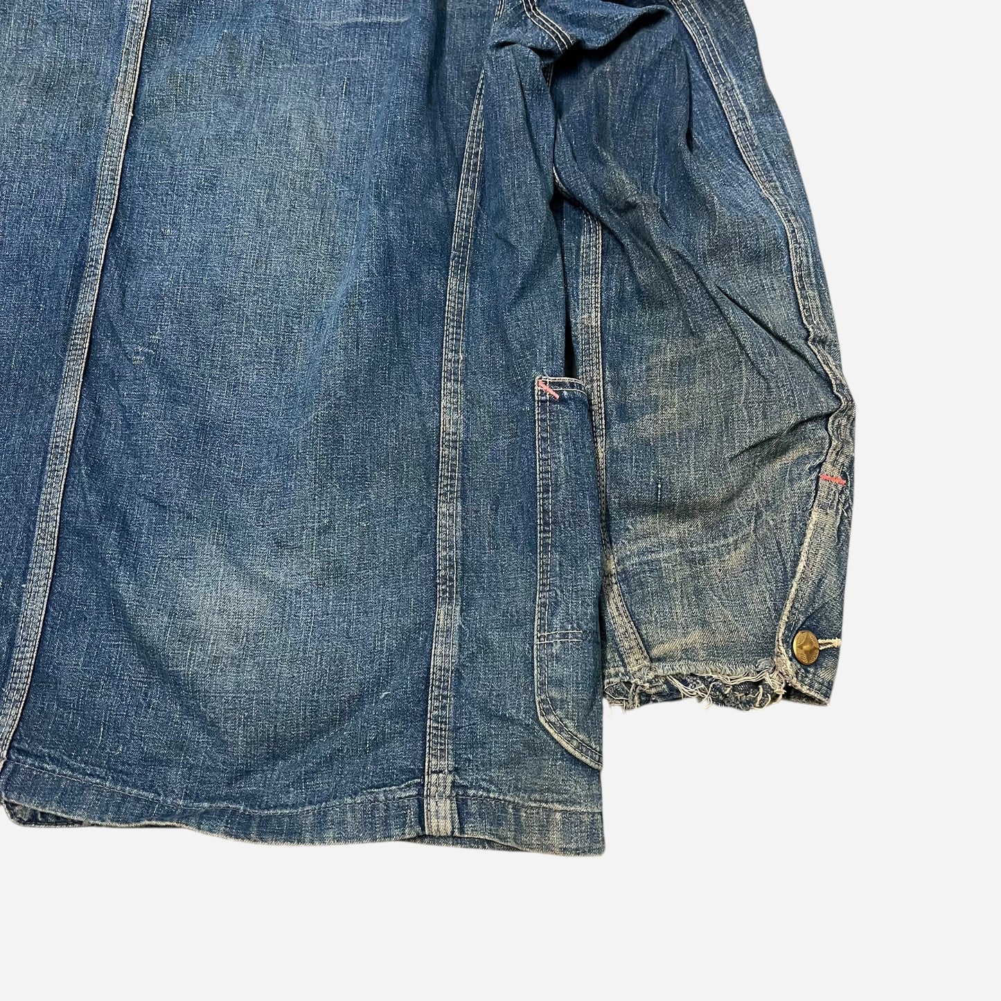 1950s Unbranded denim chore jacket (XL)