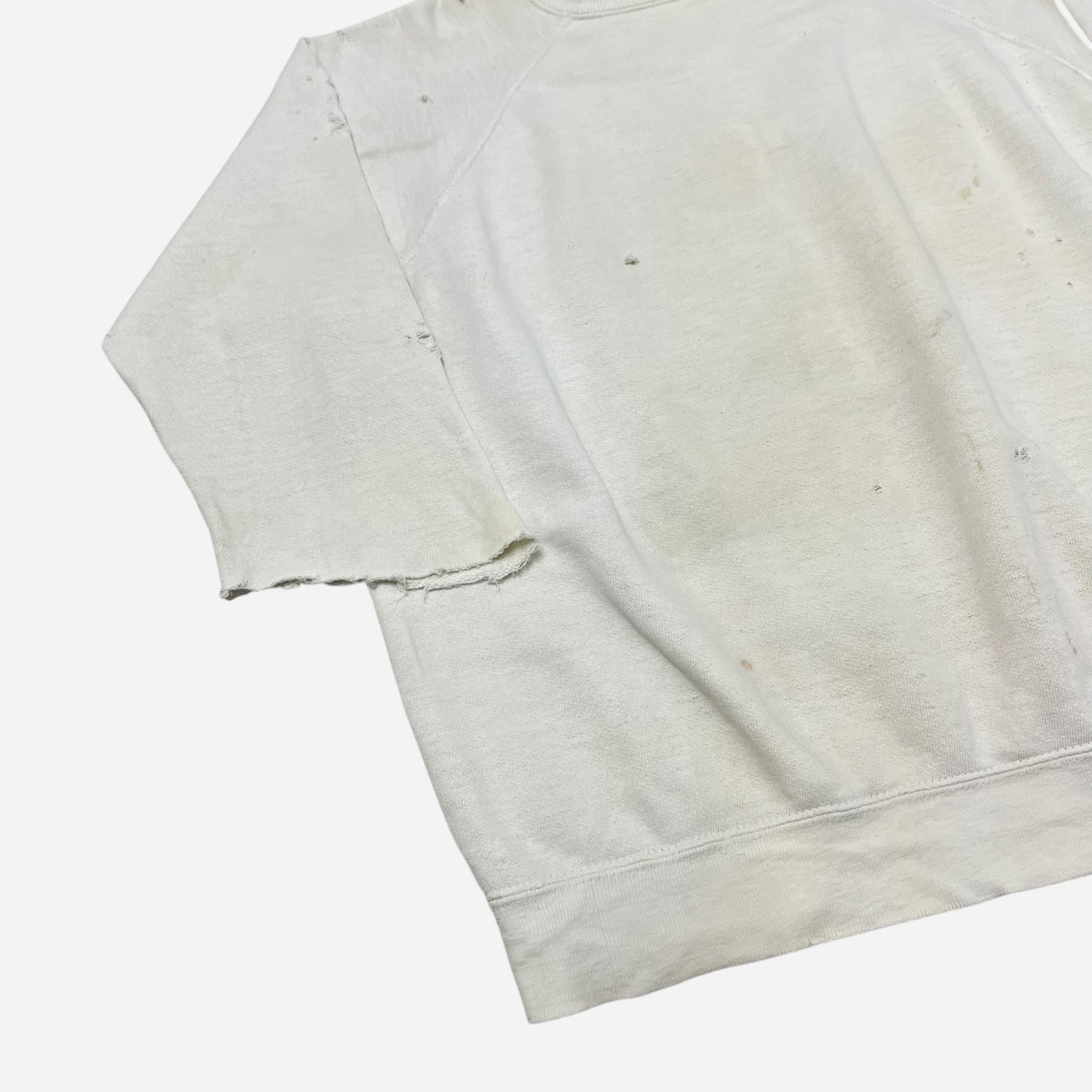 1950s White cut off sweatshirt (XL)