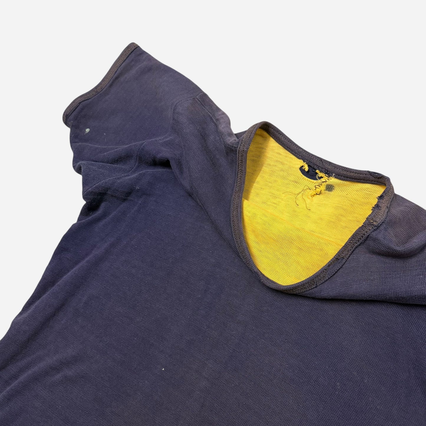 1940s Heavyweight double faced stenciled cotton t shirt (M/L)