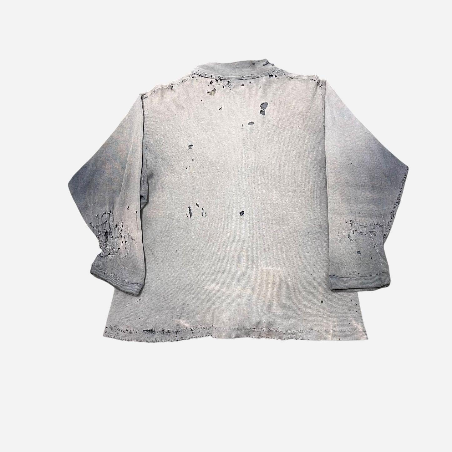 1940s Sun faded light purple cotton cardigan (M)