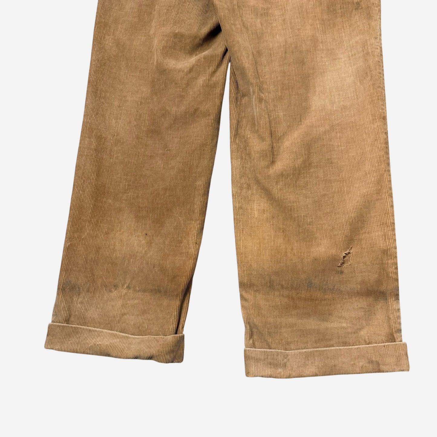 1960s Sun faded brown cotton corduroy pants (36w)