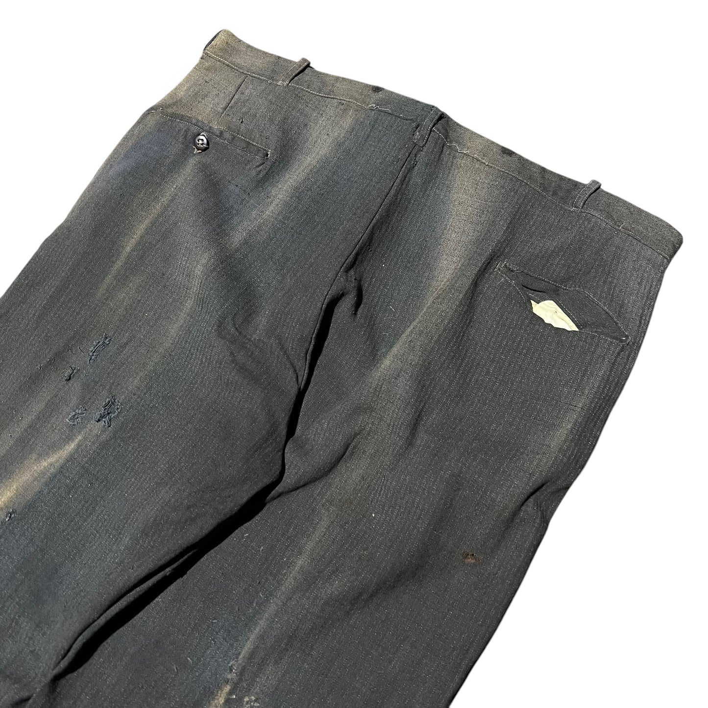 1930s Sun faded button fly wool work pants (39w)