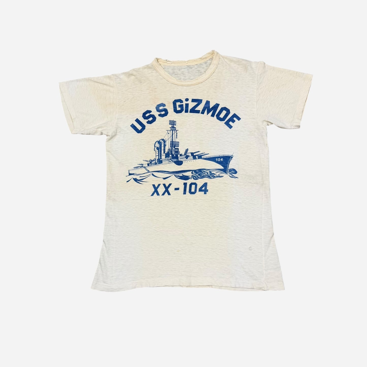1940s USN ship graphic t shirt (M)