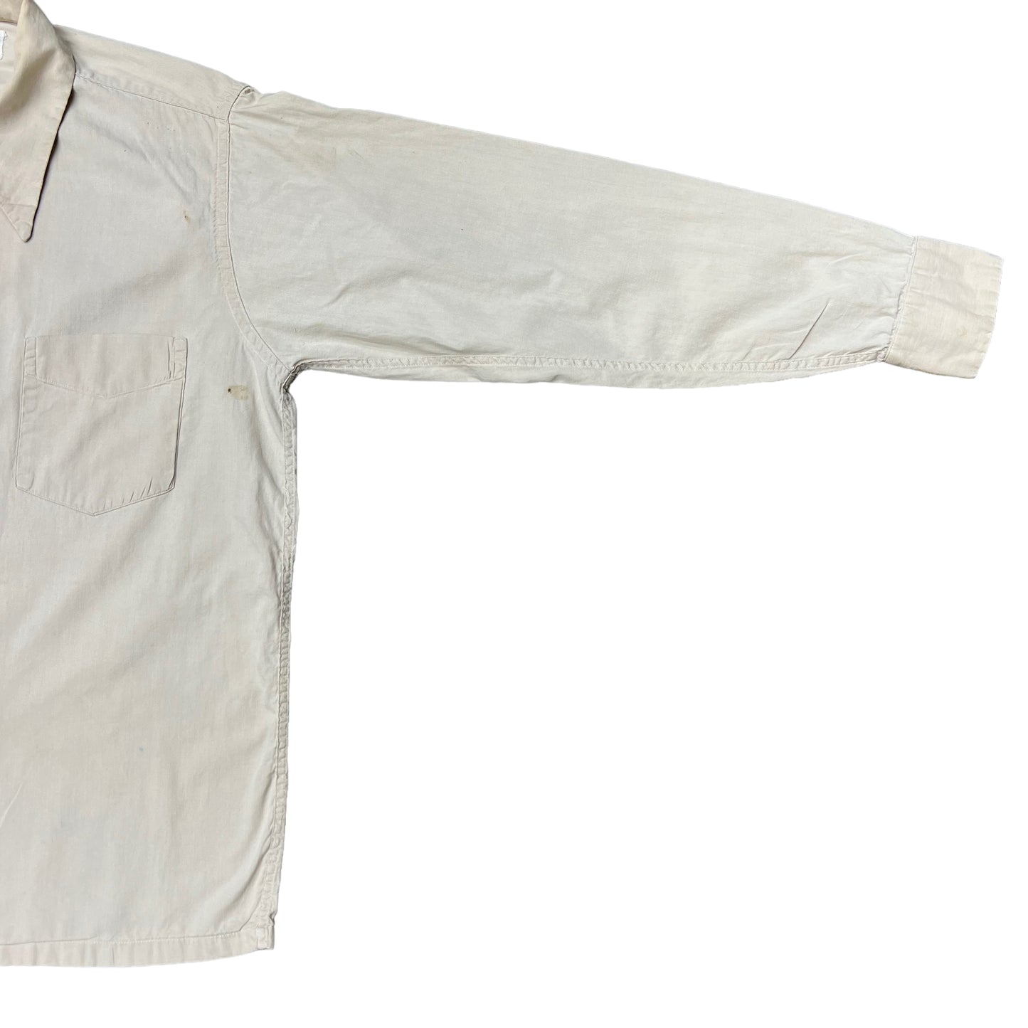 1940s Paddle & Saddle white cotton loop collar shirt (S/M)