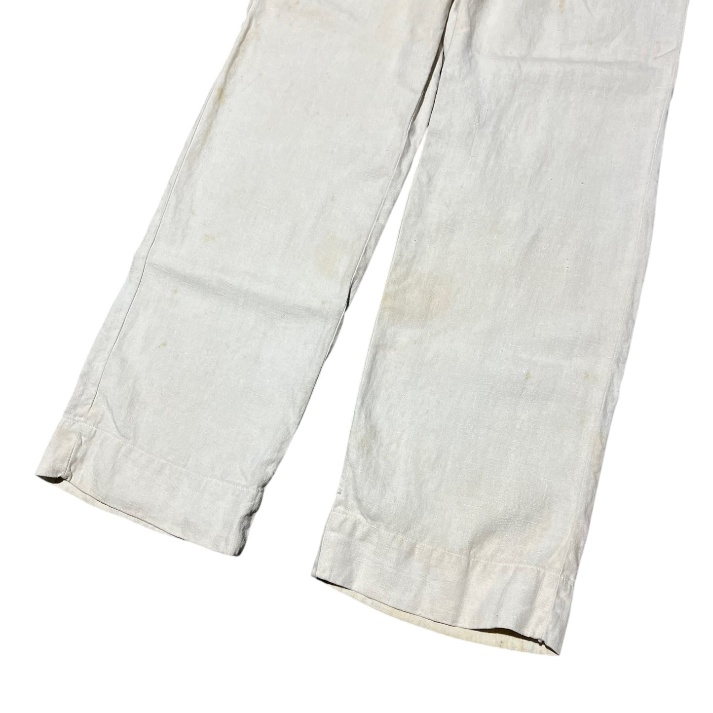 1930s Happy Man white linen pleated pants (29w)