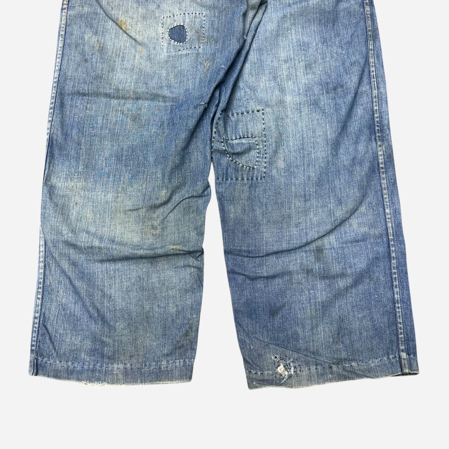 1940s WWII USN 2nd pattern fatigue pocket denim dungarees (33w)