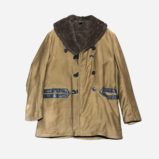 1930s USMC barnstormer double breasted alpaca coat (L/XL)