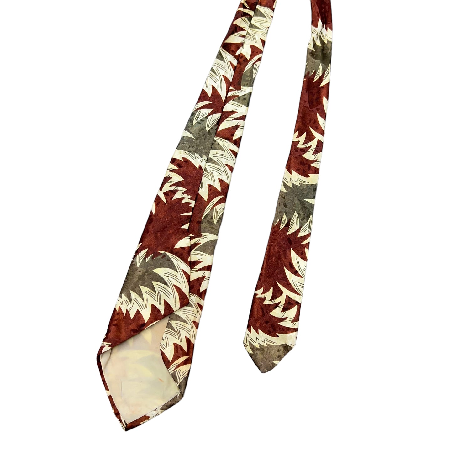 1950s Floral print neck tie