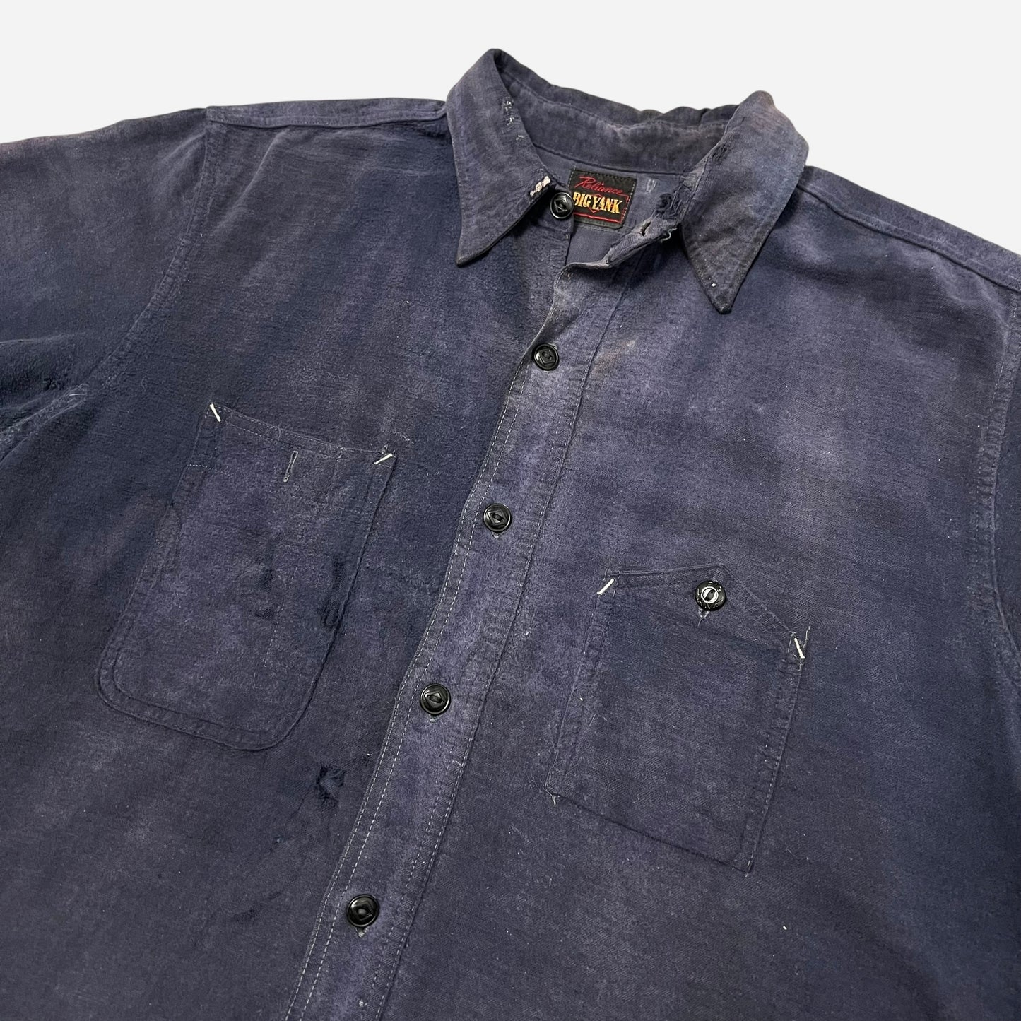 1940s Big Yank mountain pocket cotton shirt flannel (L)