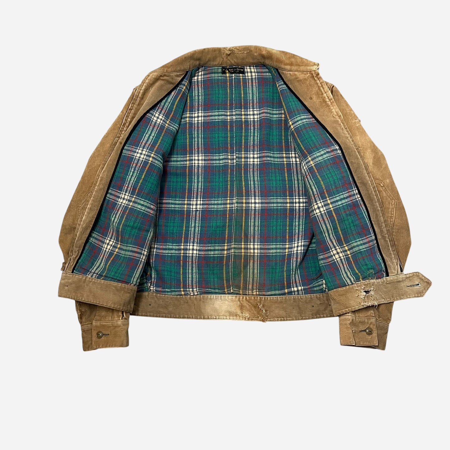 1940s Sweet Orr corduroy cotton flannel lined jacket (L)