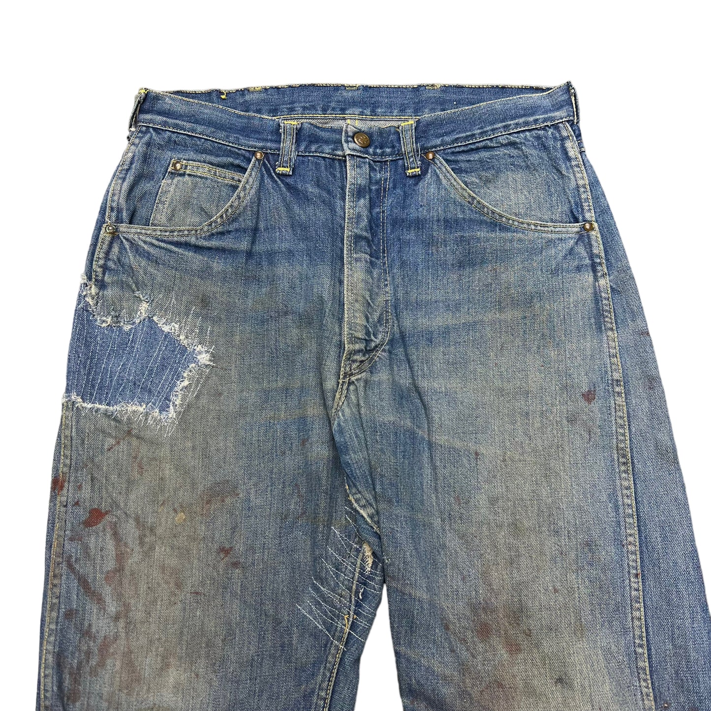 1950s Montgomery Ward blue painter jeans (31w)