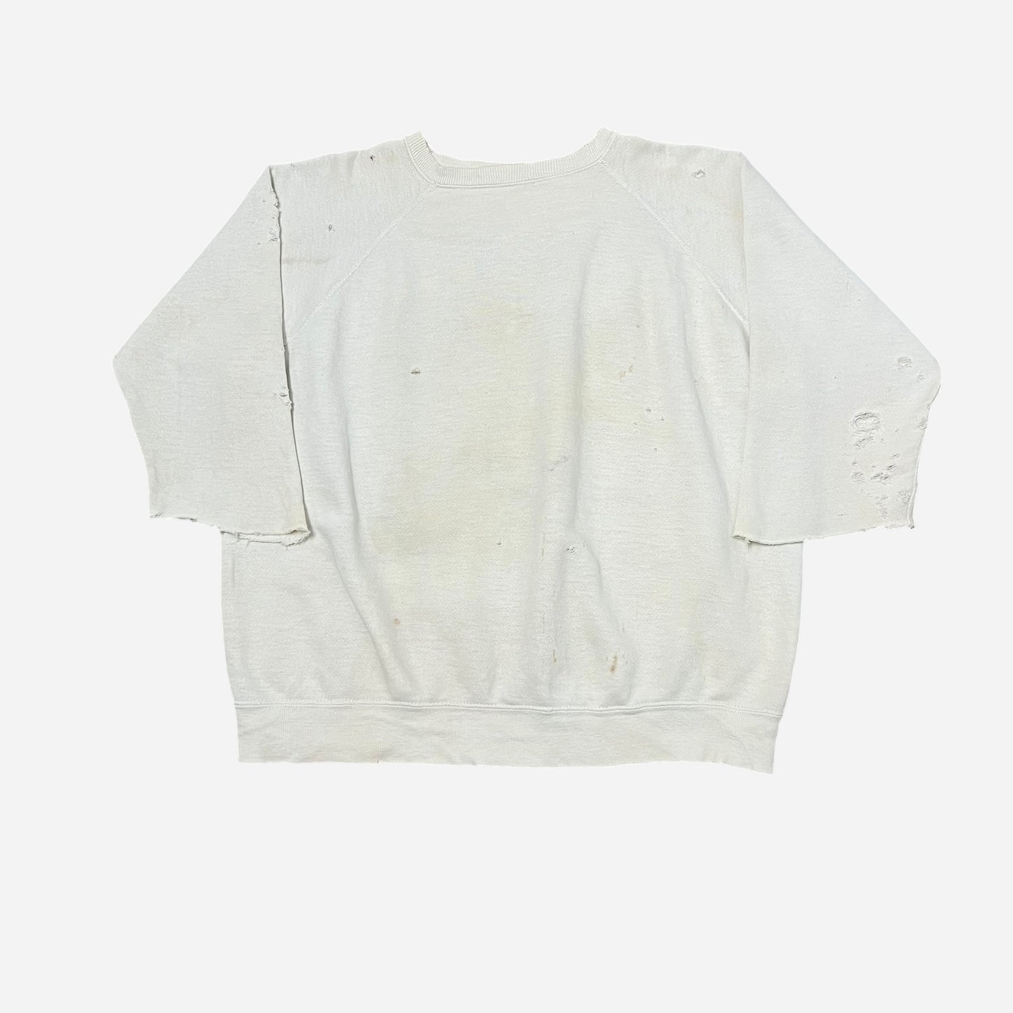 1950s White cut off sweatshirt (XL)
