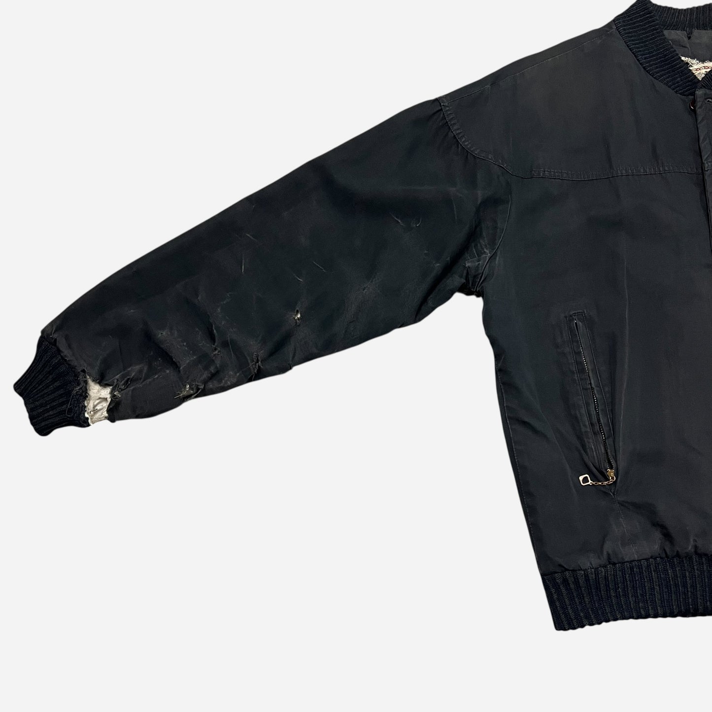 1960s Campus black bomber jacket (M/L)