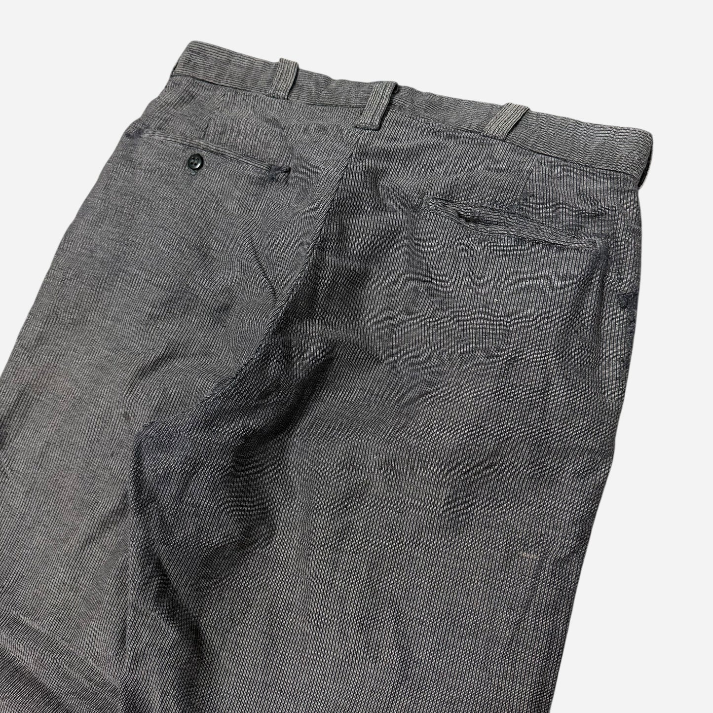 1940s Big Mac Stifel moleskin salt & pepper button fly work pants (33w)