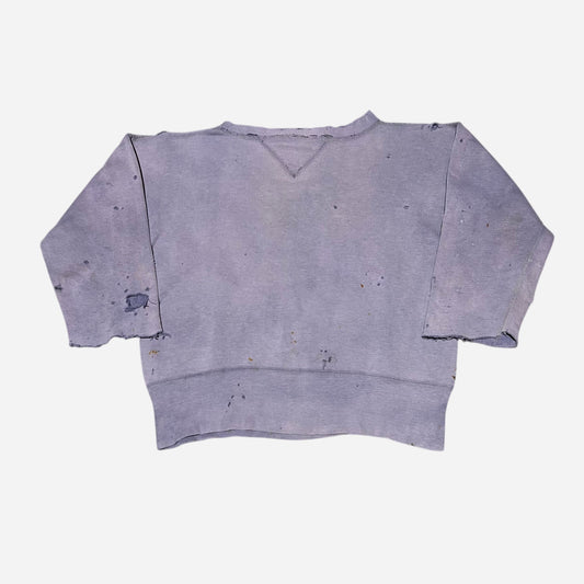 1930s 1940s Purple double v sweat shirt (S/M)