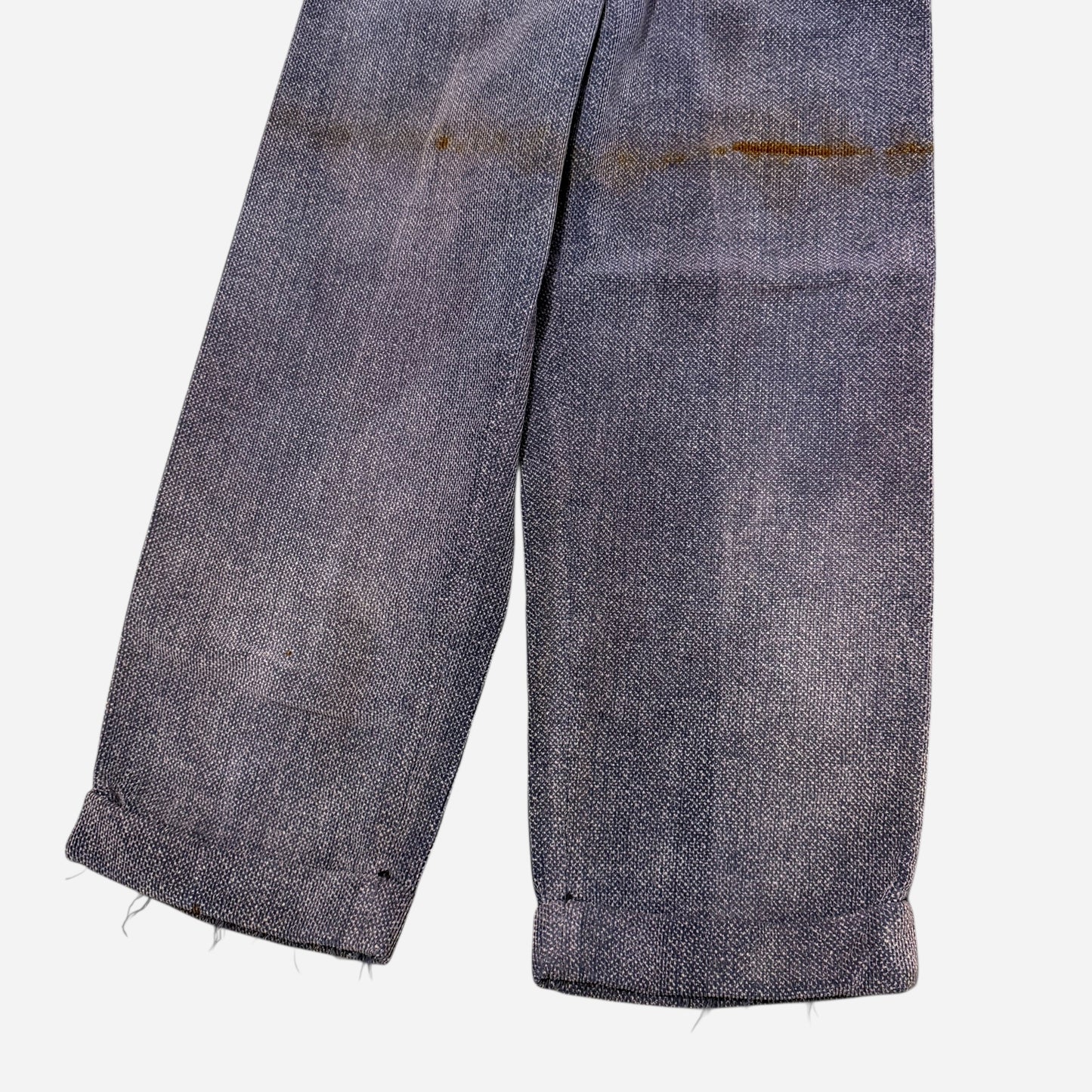 1940s Purple cotton texturoy pattern and pants (28w)