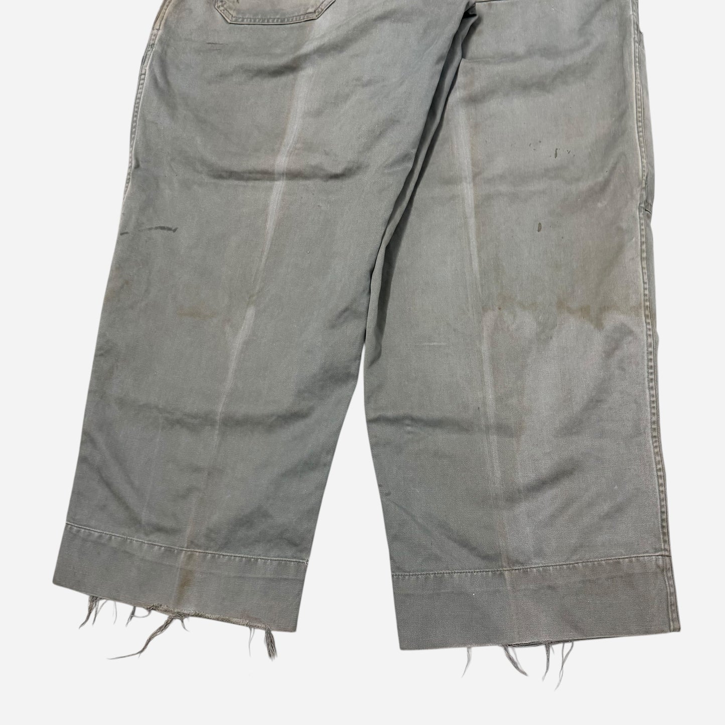 1950s USAF distressed mechanic fatigue pants (30w)