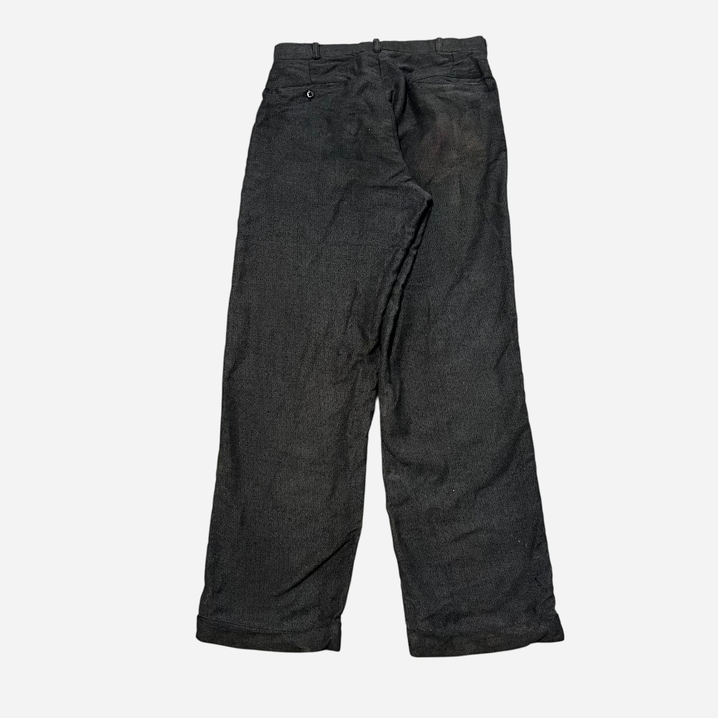 1940s Cone Hobart salt and pepper moleskin work pants (30w)