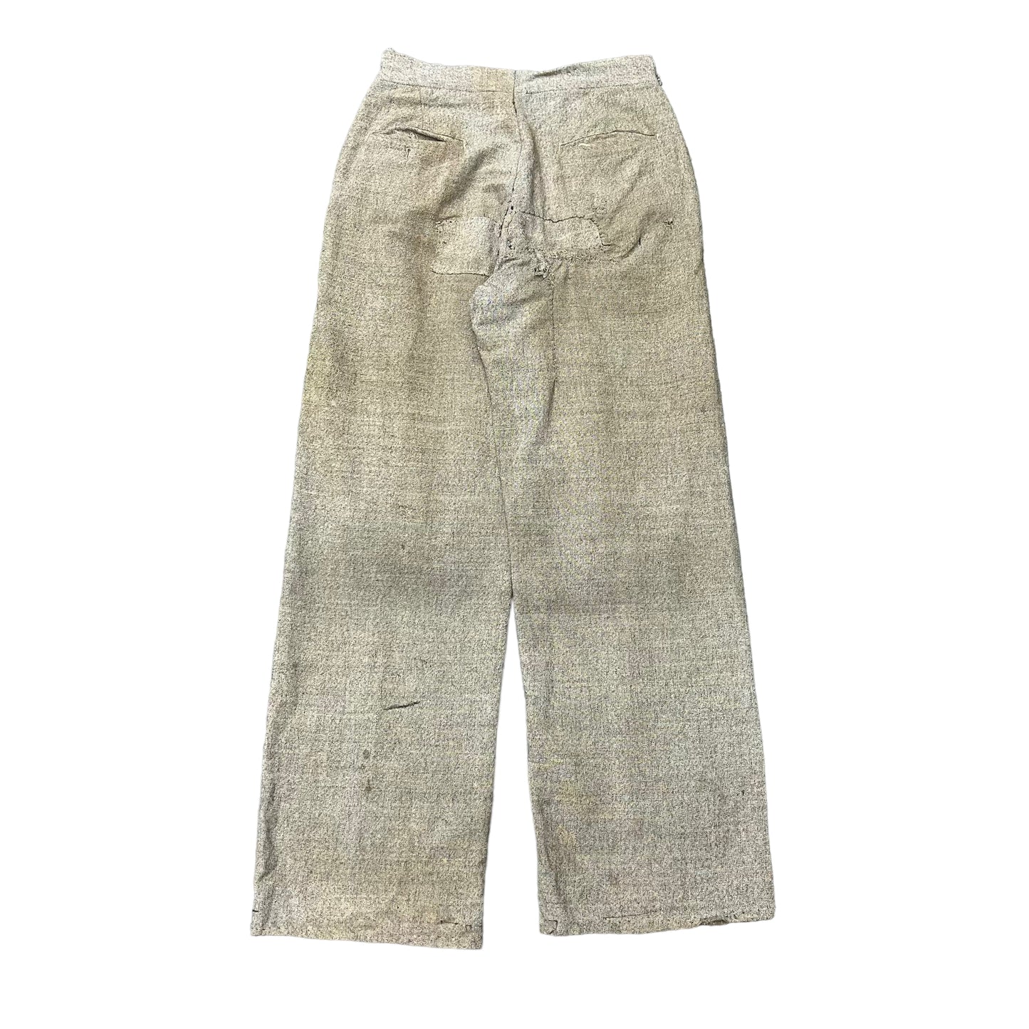 1930s Repaired wool fleck pants kover zipper (28w)