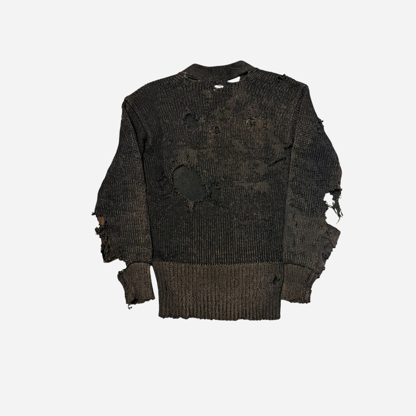 1920s Repaired back & green knit (M)
