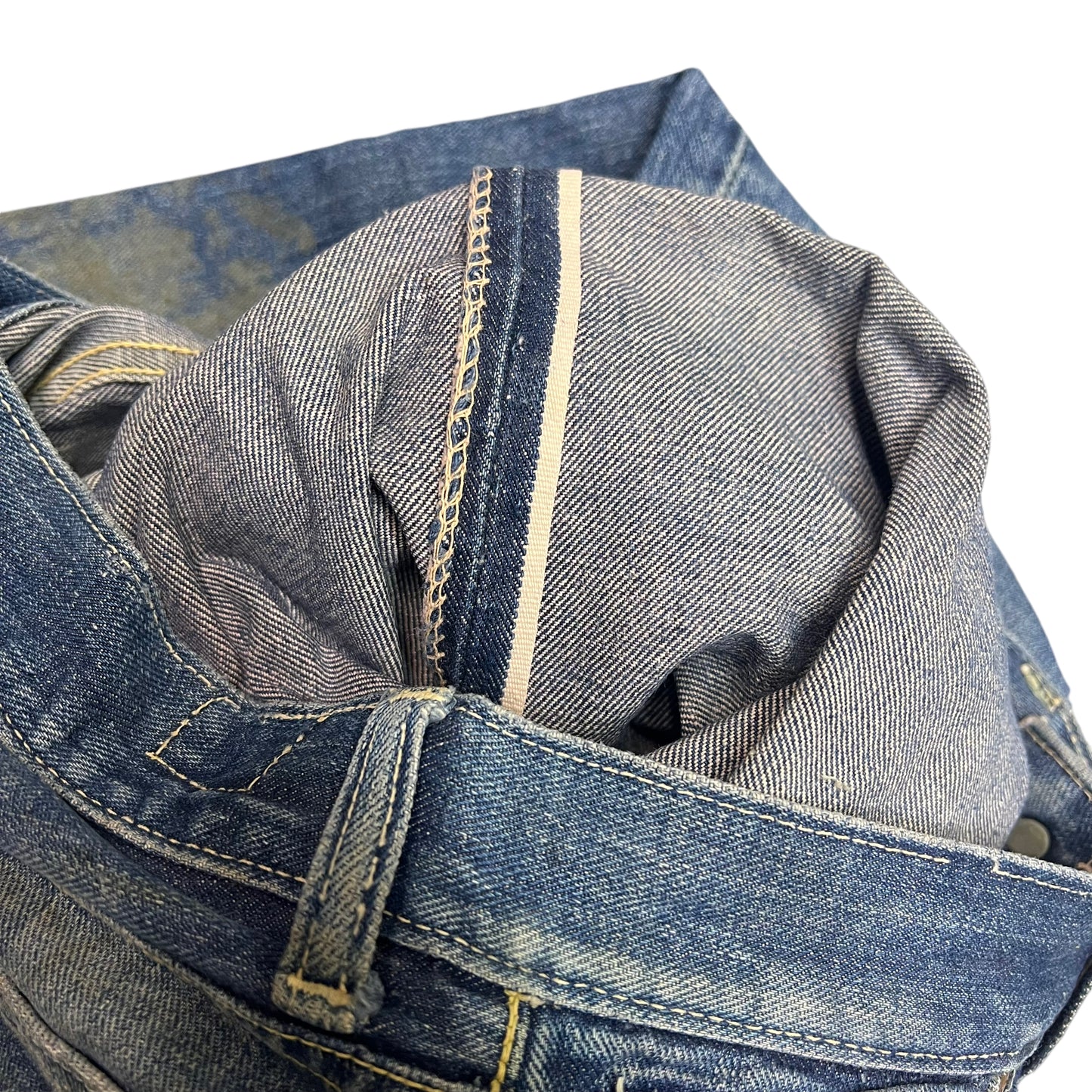 1950s Lee Riders half selvedge denim cowboy jeans (28w)