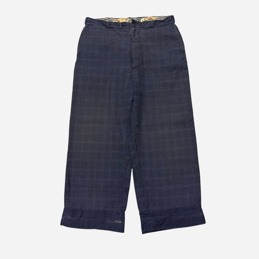 1930s Panama brand navy wool pattern pants (32w)
