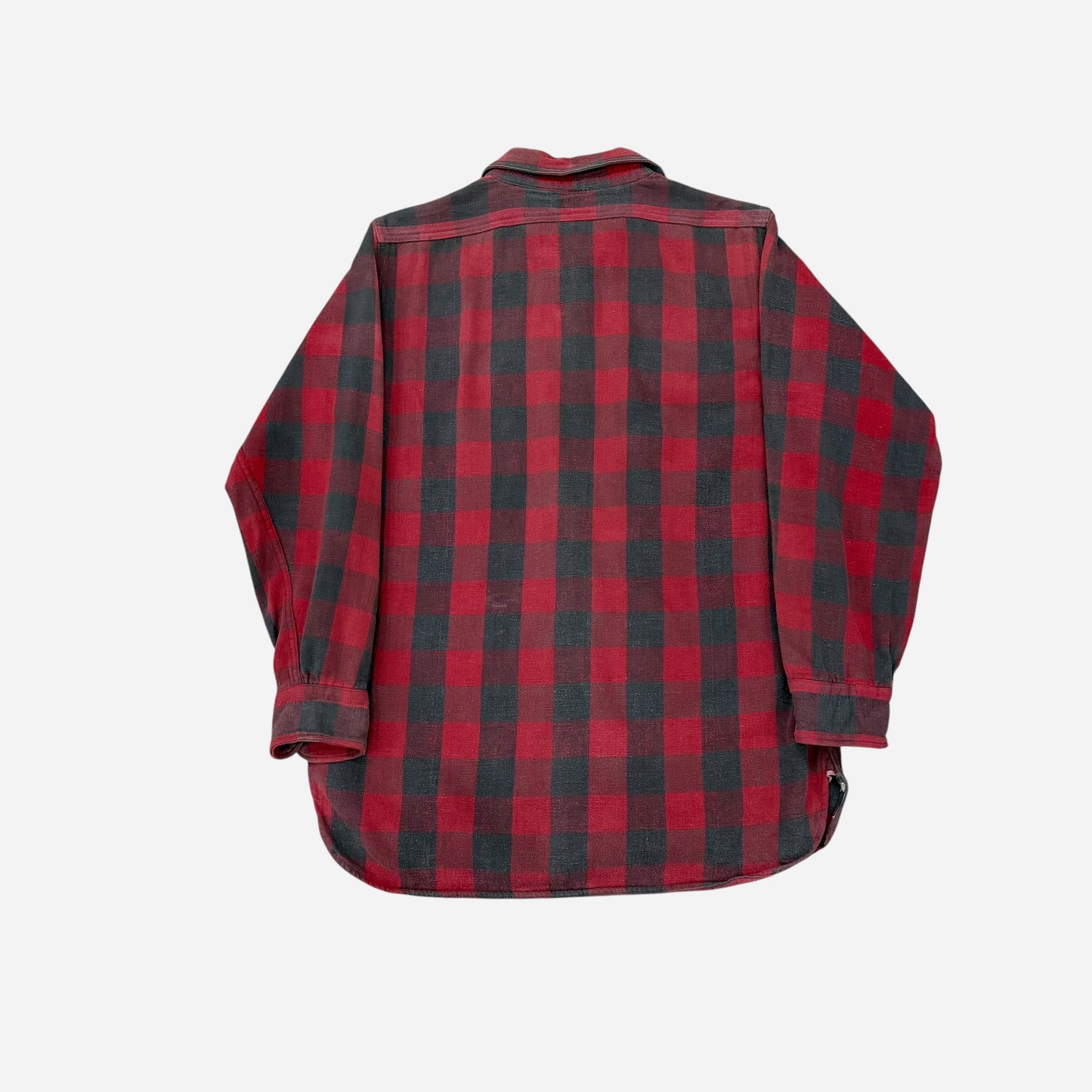 1940s 1950s Hercules red cotton flannel (S/M)
