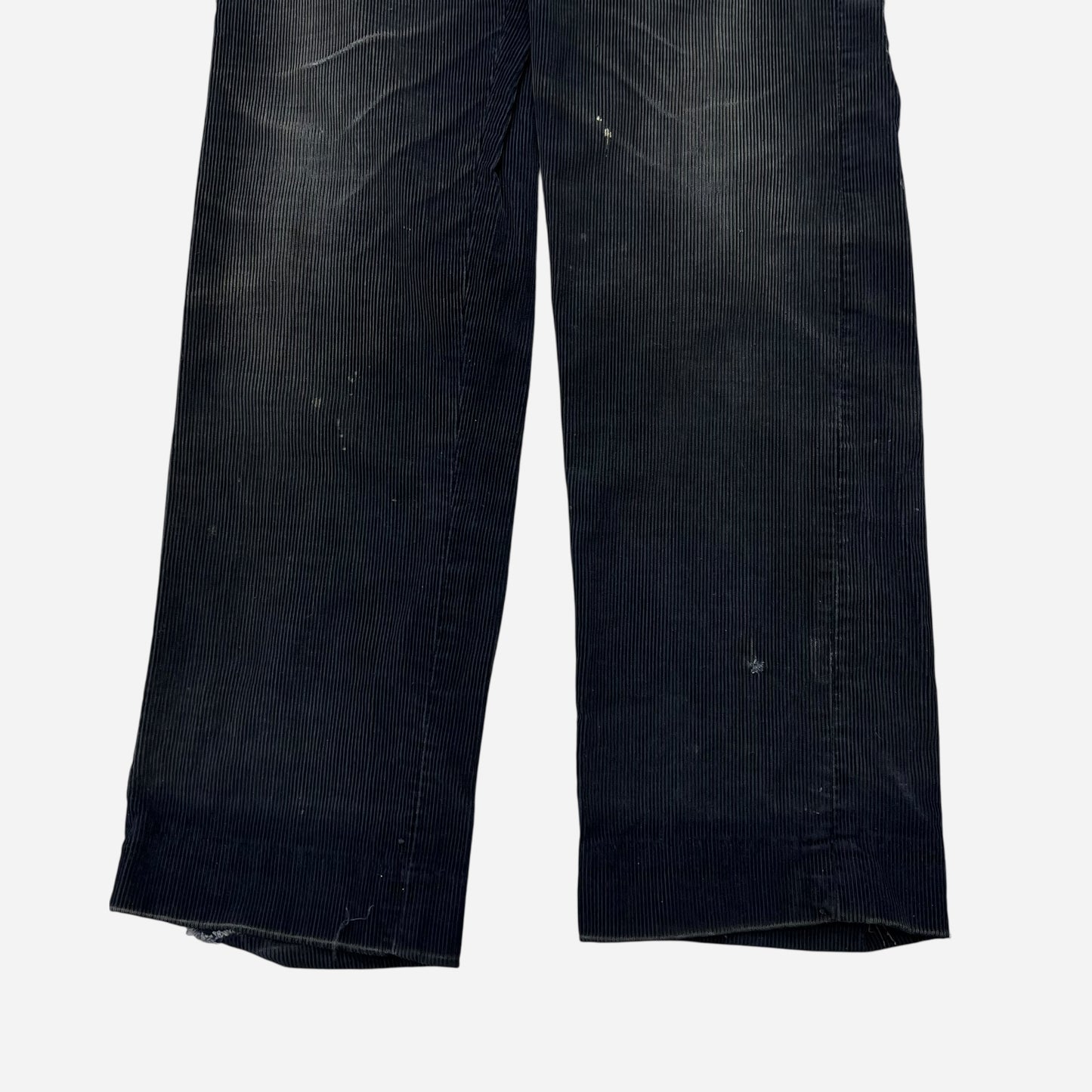1950s Black corduroy sail cloth pants (29w)