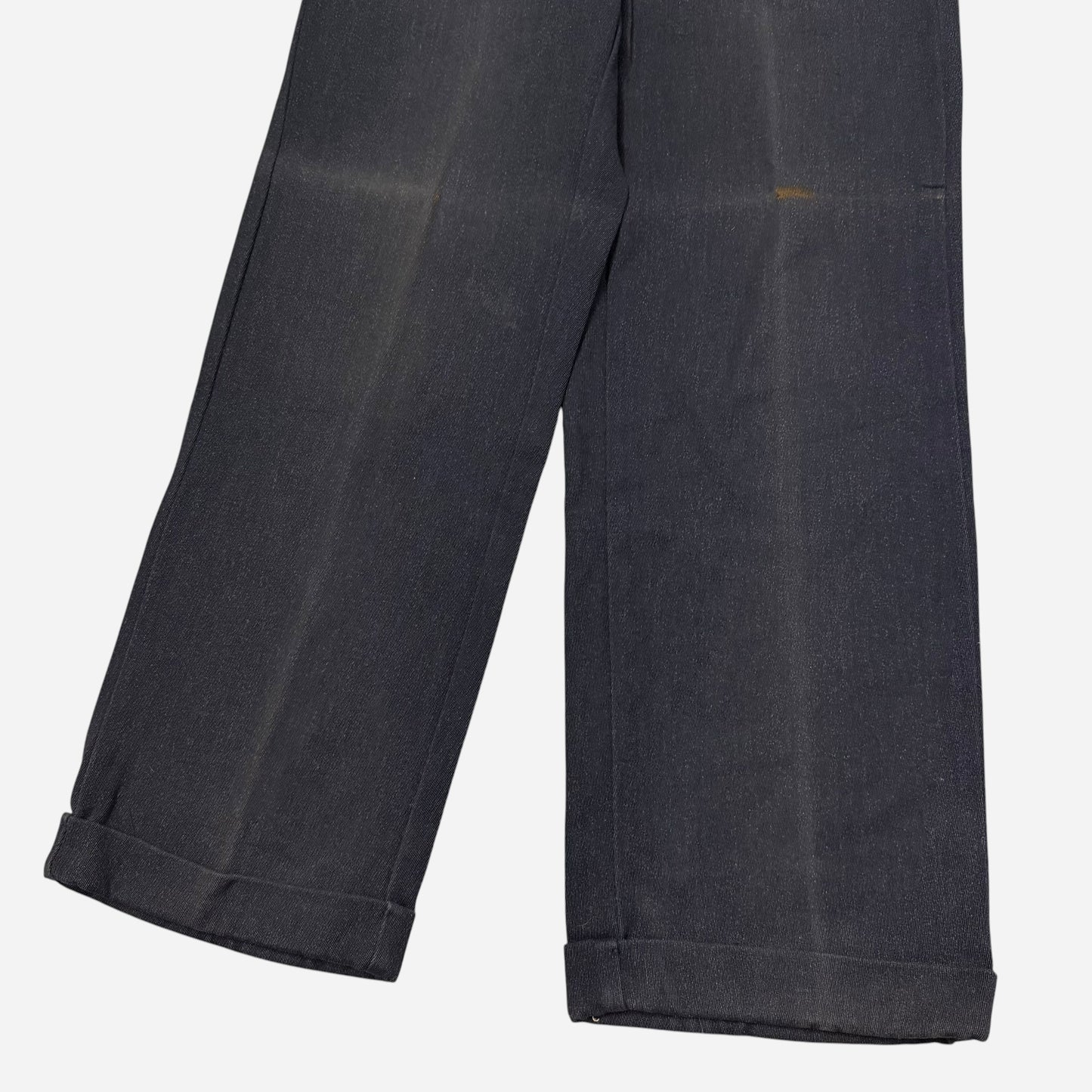 1950s Black whipcord pants (28w)