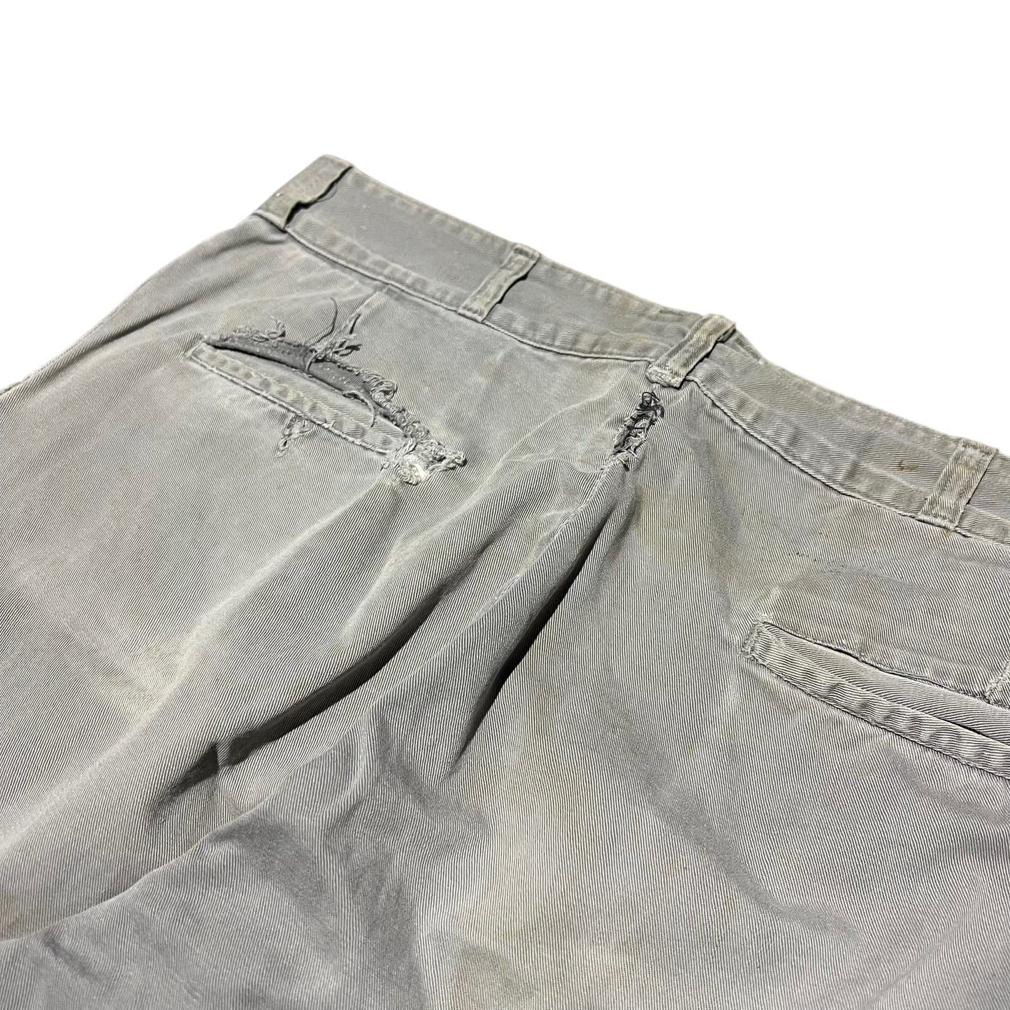 1950s Big Dad sail cloth gray chino work pants (36w)