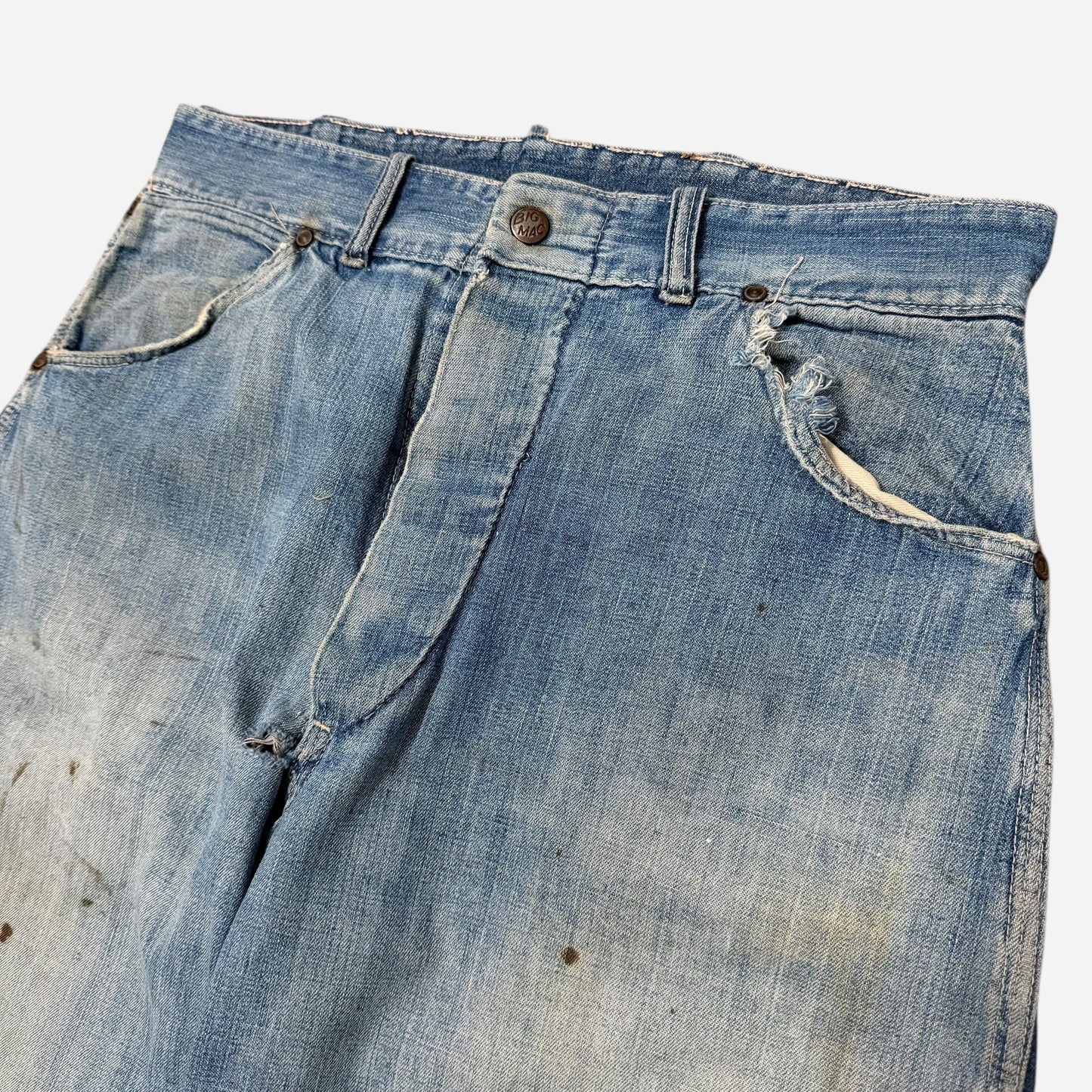 1940s Big Mac donut button fly jeans (31w)
