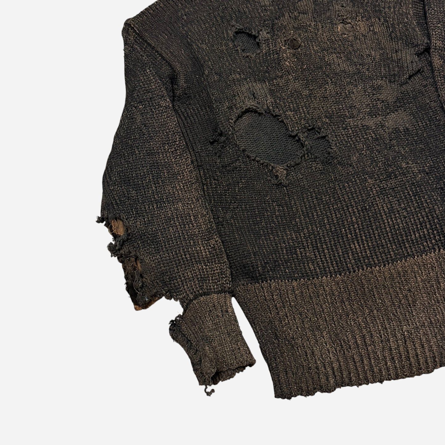 1920s Repaired back & green knit (M)