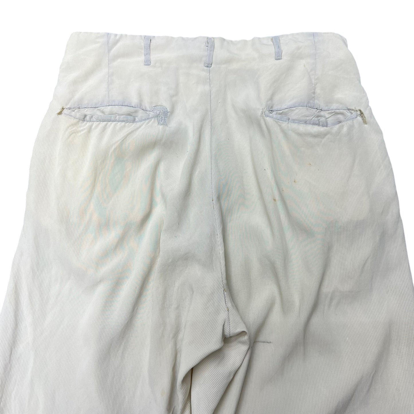 1940s Sun faded light cotton striped pants (30w)