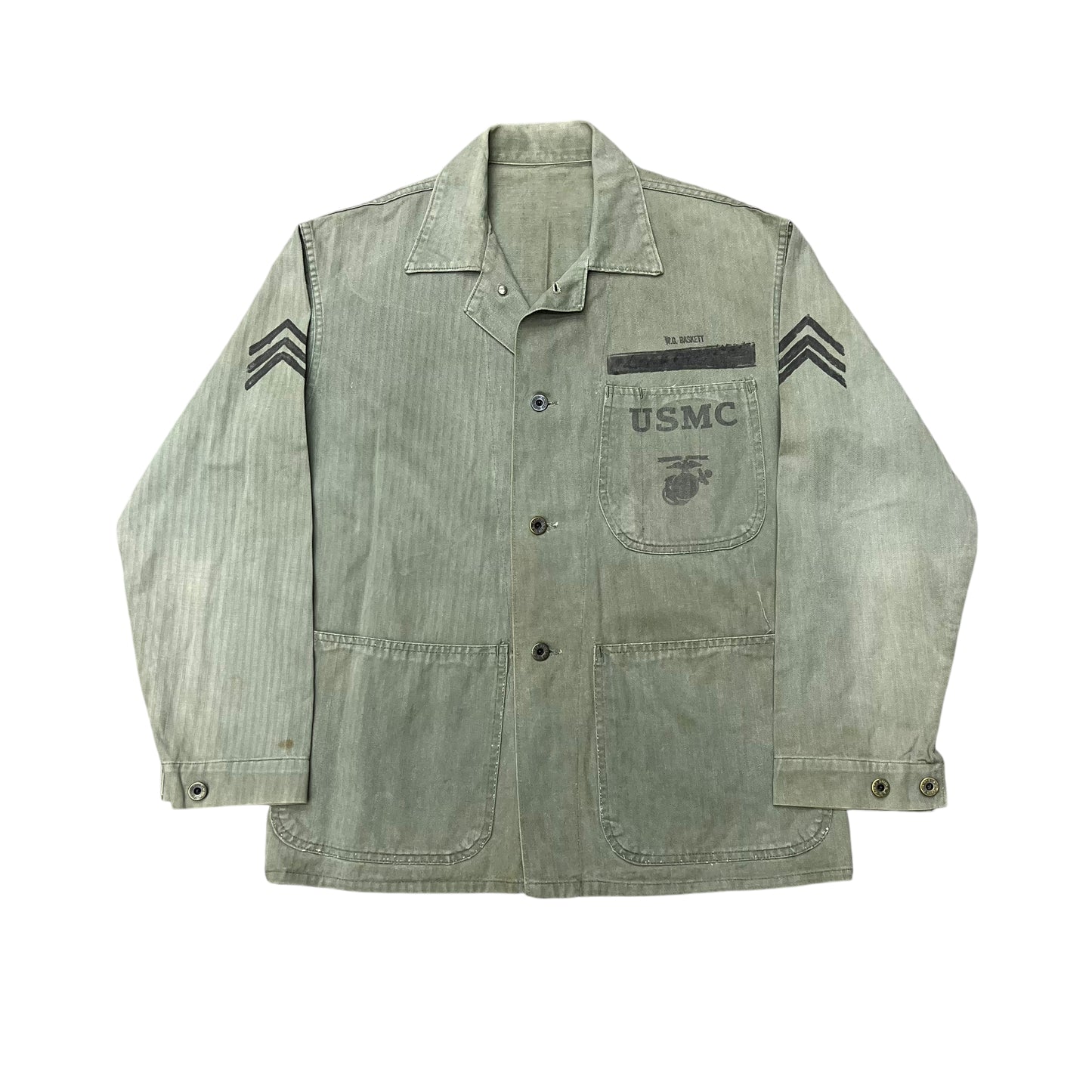 1950s USMC P41 HBT shirt jacket (M)