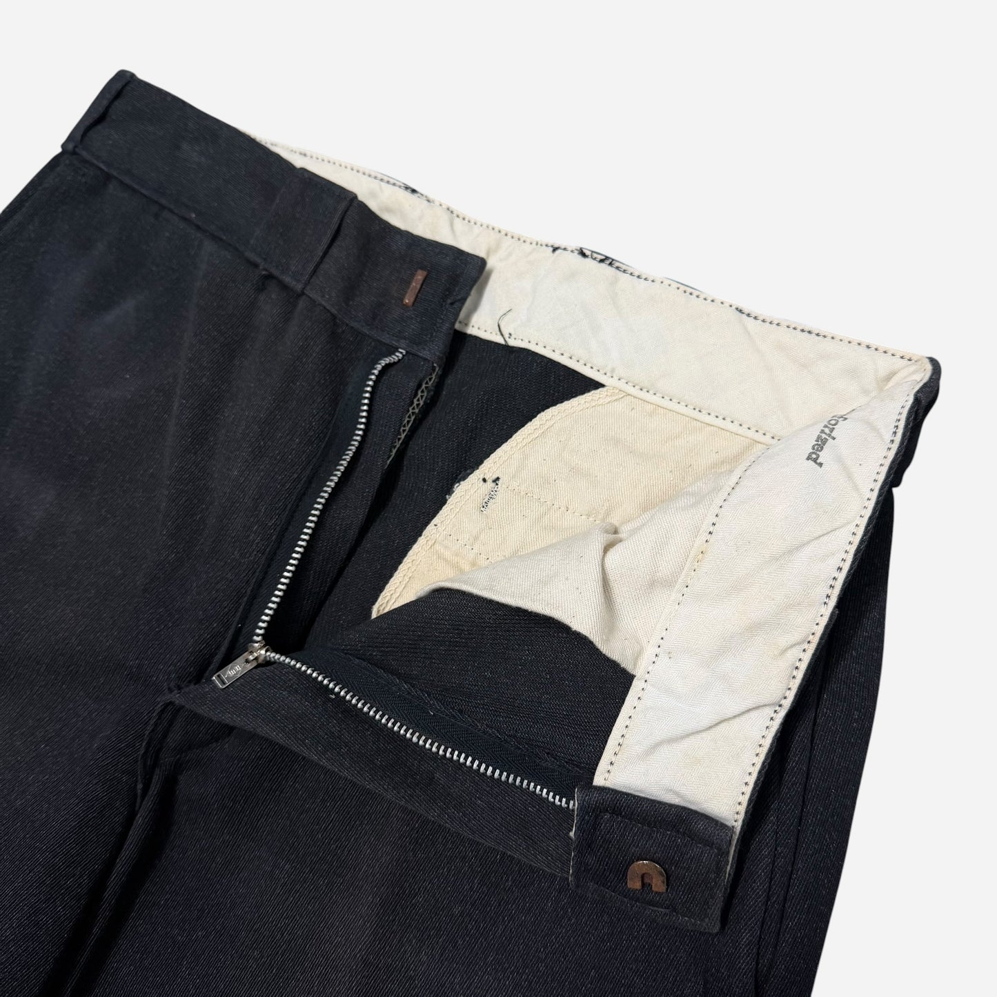 1950s Black whipcord pants (28w)