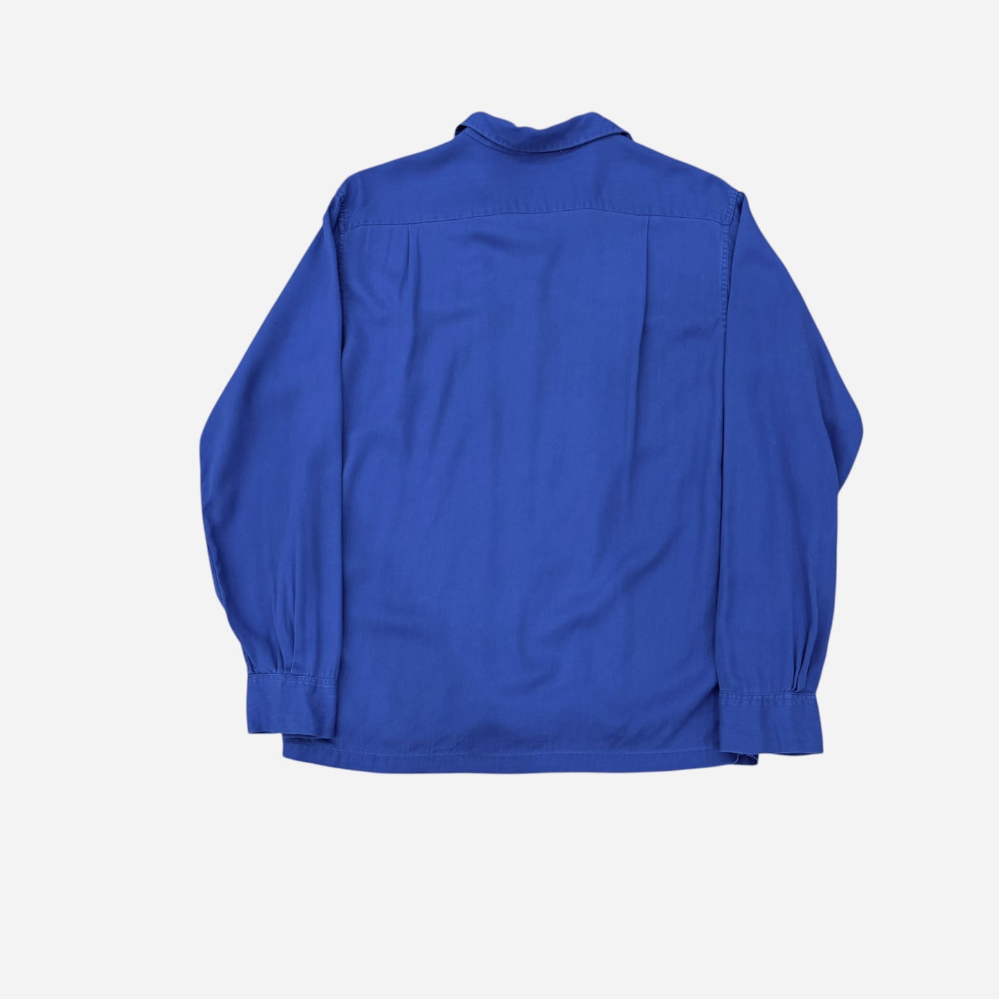 1950s Pilgrim rayon loop collar flap pocket shirt (M)
