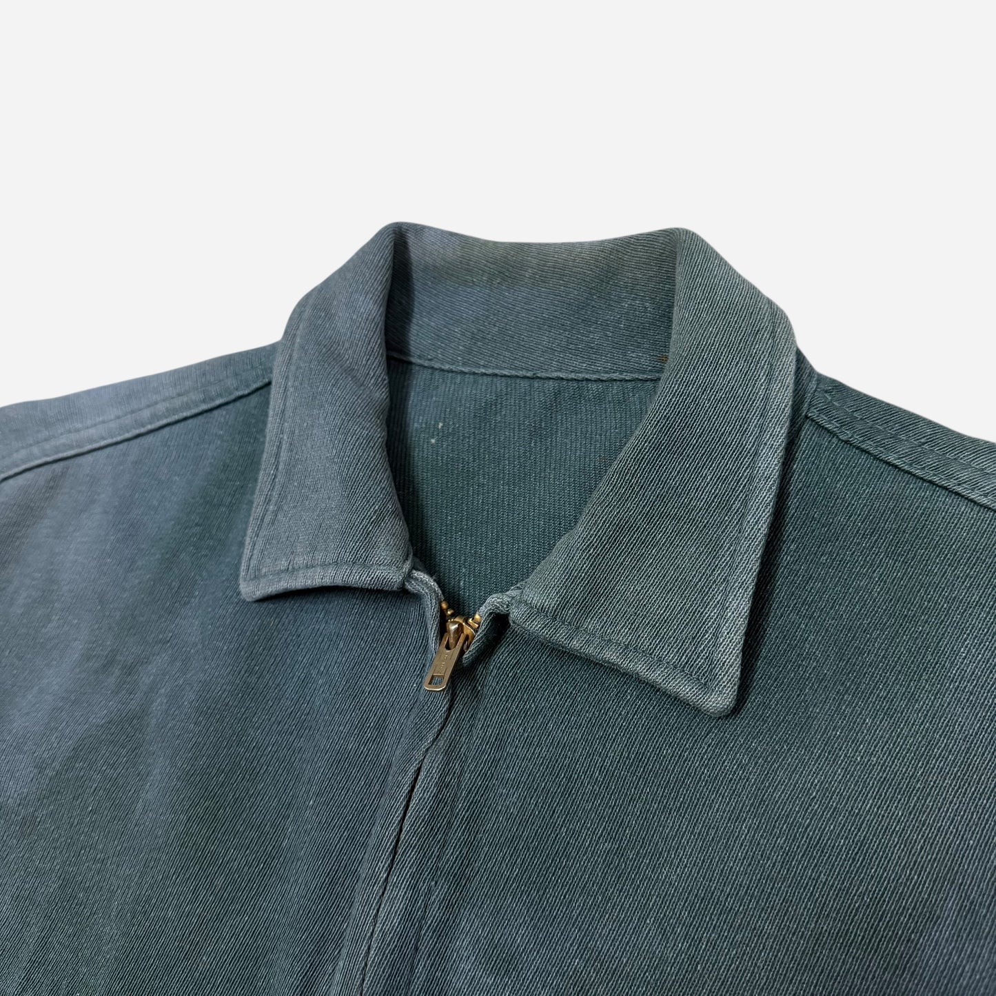 1950s Green cotton whipcord boxy work jacket (M)