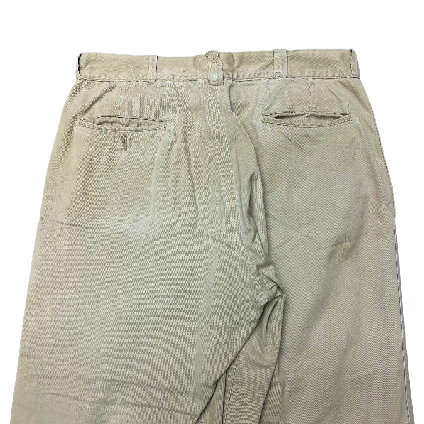 1950s Pennys Big Mac khaki boatsail cloth work pants (33w)