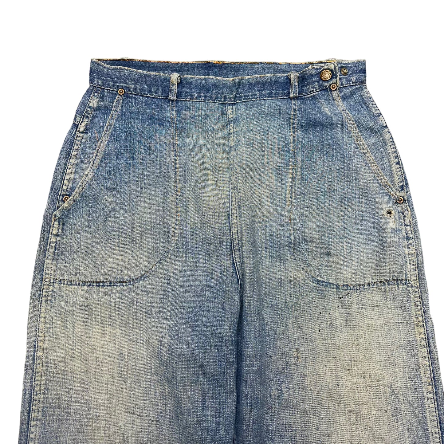 1950s Women’s denim side zips (29w)