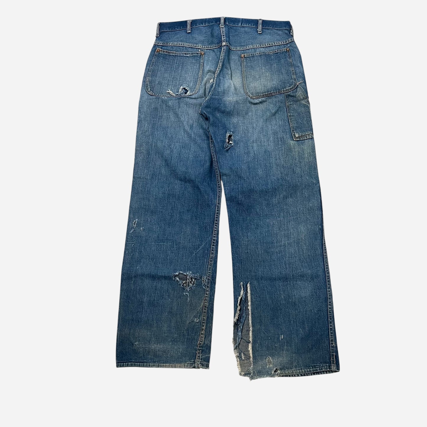 1940s Fatigue pocket donut button fly jeans (33w)