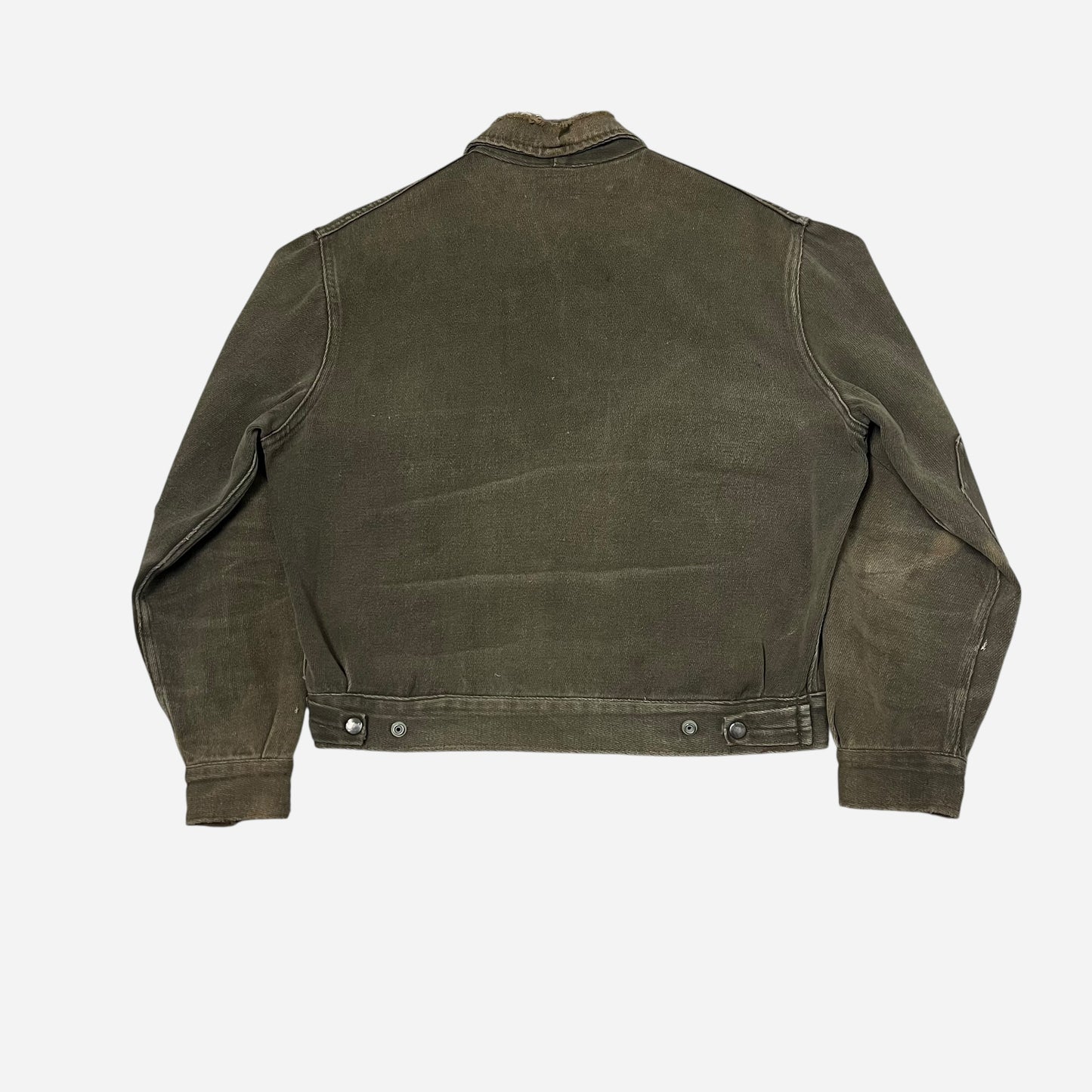 1940s Dubbleware green cotton whipcord cropped work jacket (L/XL)