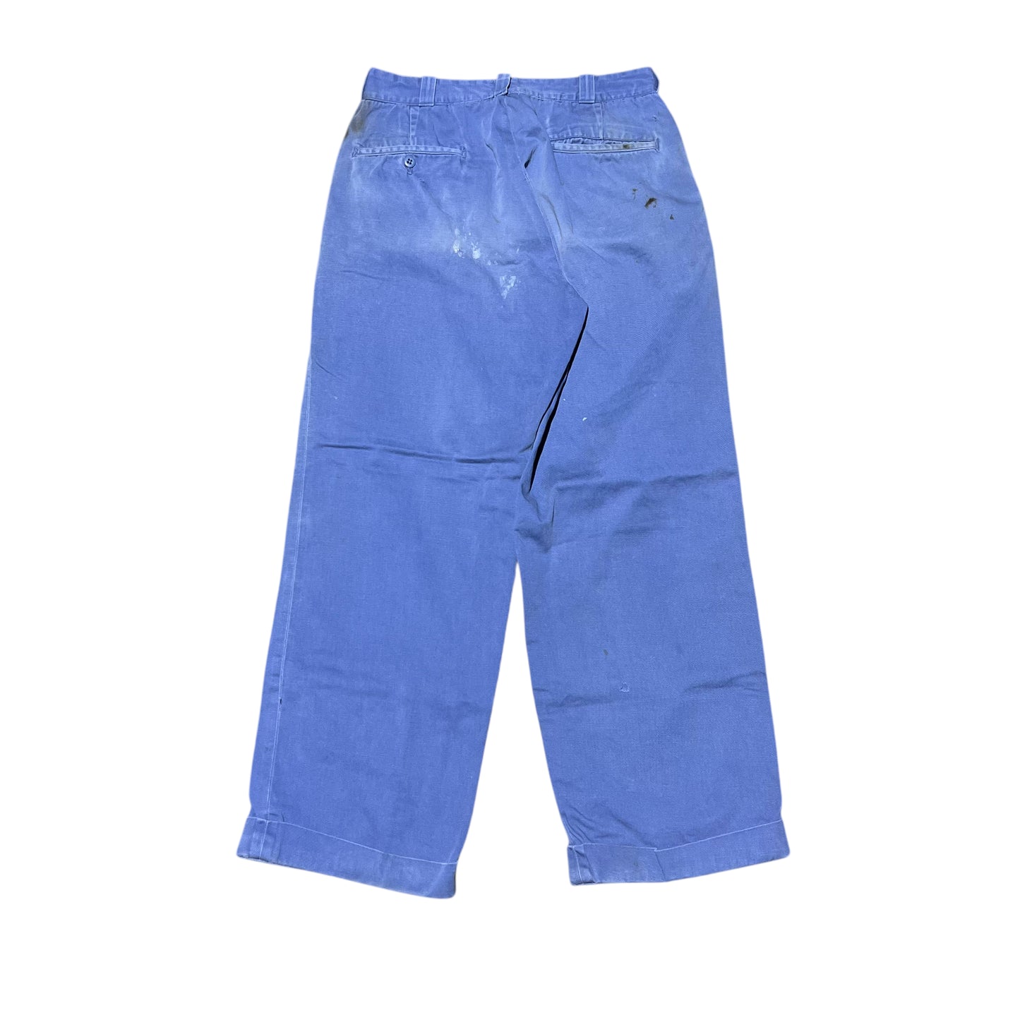 1950s Big Mac Sail Cloth blue chino work pants (29w)