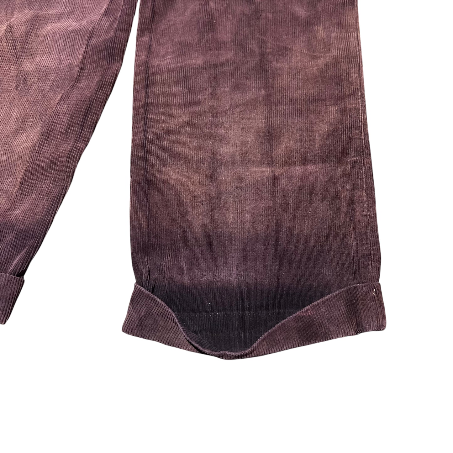 1950s Sun faded purple corduroy button fly pants (32w)