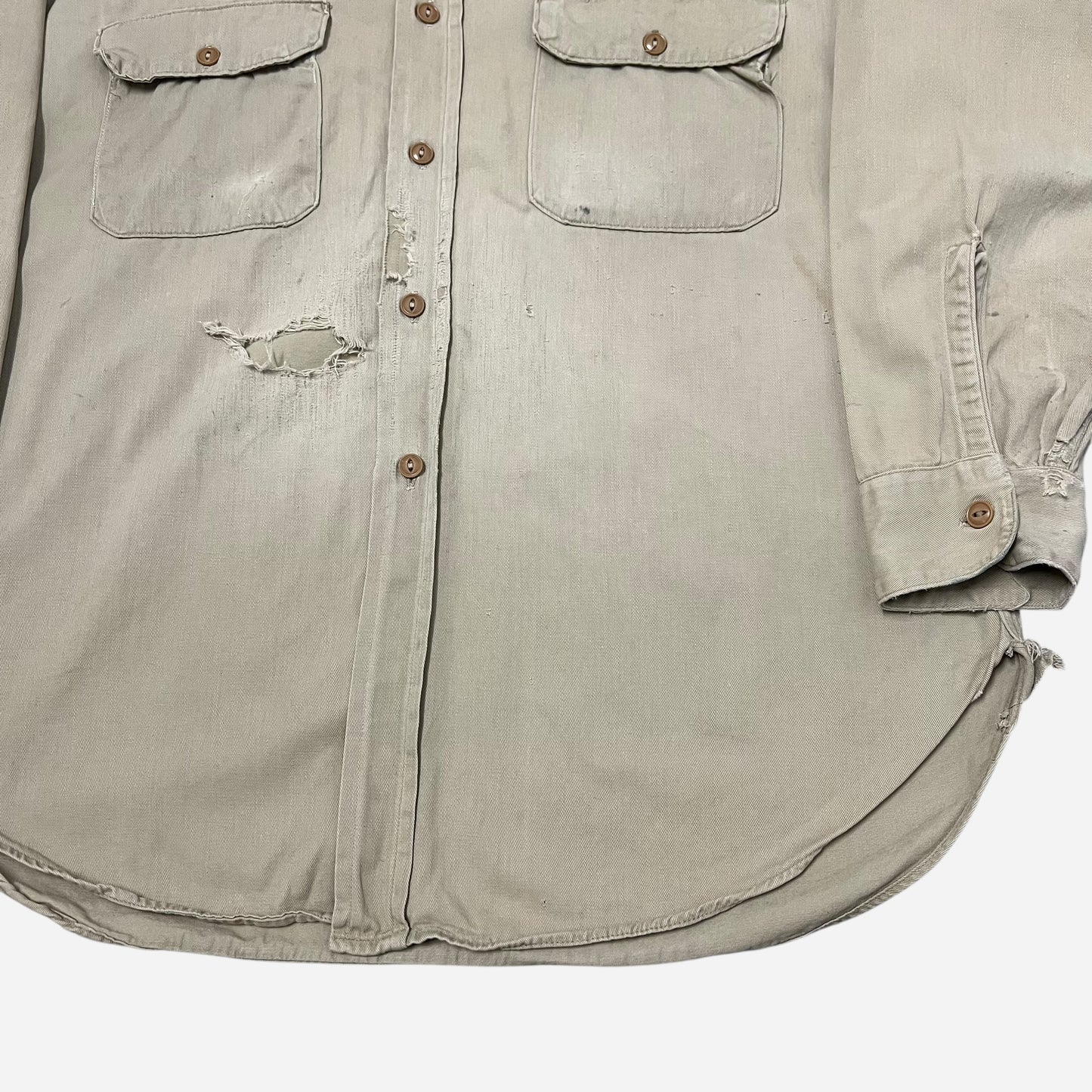 1950s Hercules khaki work shirt (L)