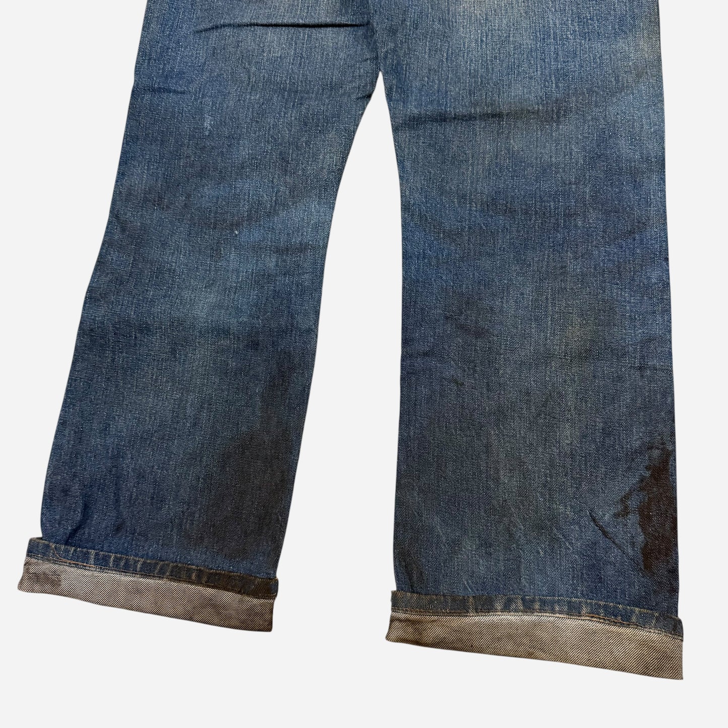 1950s Wrangler blue bell oil stained jeans (32w)