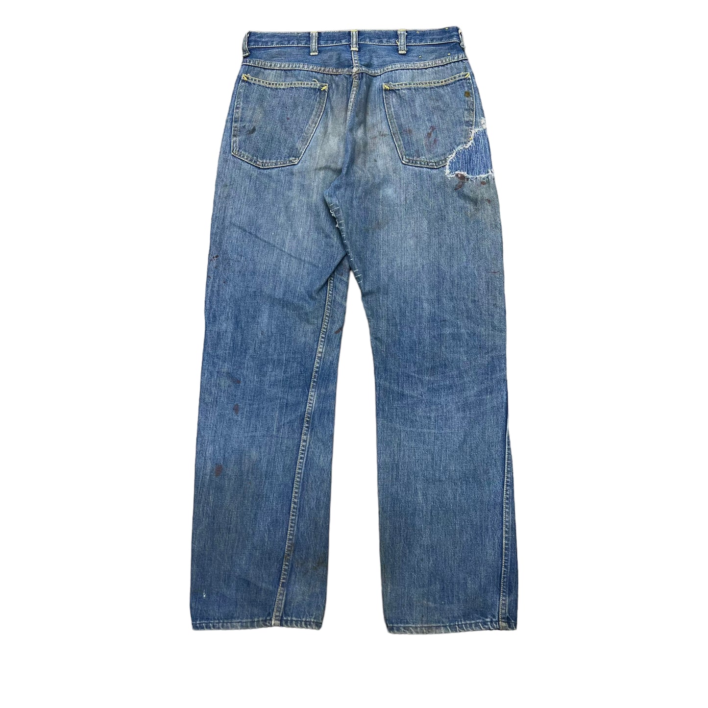 1950s Montgomery Ward blue painter jeans (31w)